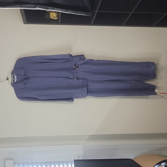 Marisa Christina Jackets & Blazers - MARISA CHRISTINA Periwinkle Blue Linen Lagenlook 2 Piece Shirt/Jacket & Pants
